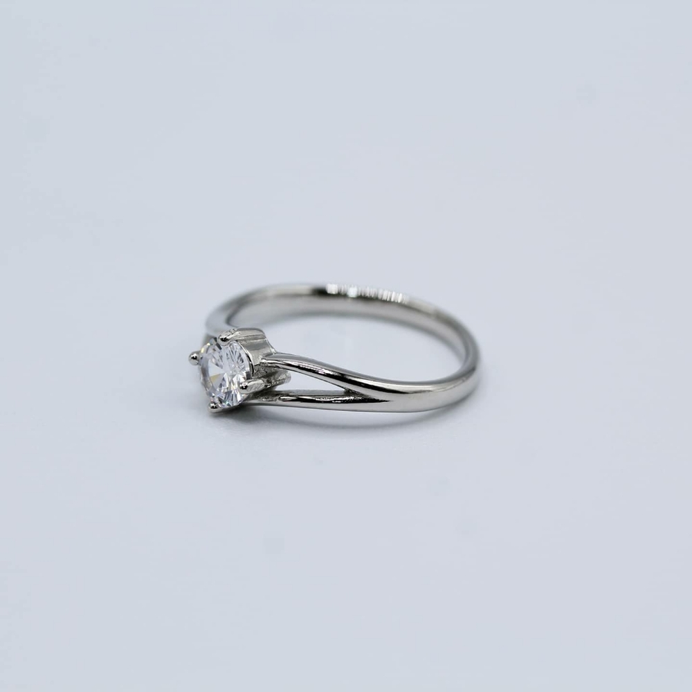 Wavy CZ Ring - Picture 2 of 2